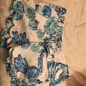 lily pulitzer scalloped shorts